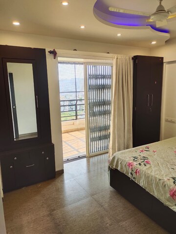 Bedroom in 2 BHK Apartment at SM Icon 51, Wadgaon Sheri – for Rent
