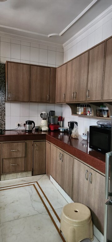 Kitchen in 3 BHK Builder Floor at Ansal Sushant Lok I, Sector 43 – for Rent