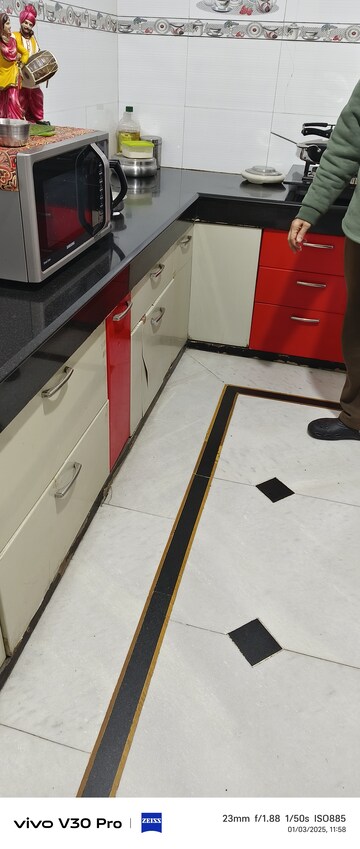 Kitchen in 3 BHK Apartment at Fancy Apartments, Vasundhara Enclave – for Sale