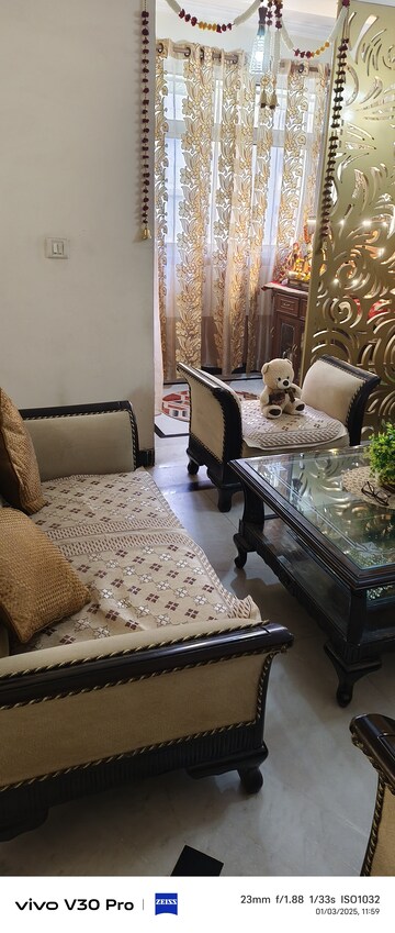 Living Room in 3 BHK Apartment at Fancy Apartments, Vasundhara Enclave – for Sale