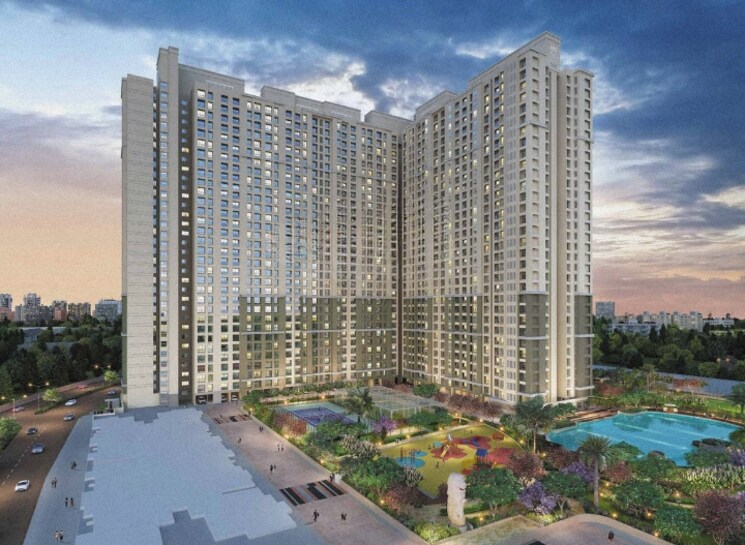 Exterior View, dosti-west-county-phase-4-dosti-pine 2 Bedroom 747 Sq.Ft. Apartment In Balkum Pada Thane 8032151