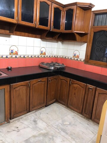 Kitchen in 3 BHK Builder Floor at Ansal Sushant Lok I, Sector 43 – for Rent
