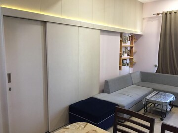 Living Room in 1 BHK Apartment at Godrej Serenity, Chembur – for Rent