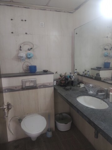Bathroom in 2 BHK Apartment at Eros Kenwood Tower, Charmwood Village – for Rent