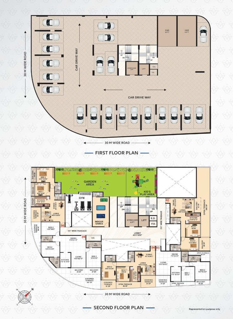 Floor Plan, avenue-devpriya 2 Bedroom 1230 Sq.Ft. Apartment In Ulwe Sector 18 Navi Mumbai 8032918
