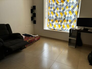 Living Room in 3 BHK Apartment at Bhartiya Nikoo Homes Phase 2, Thanisandra Main Road – for Rent