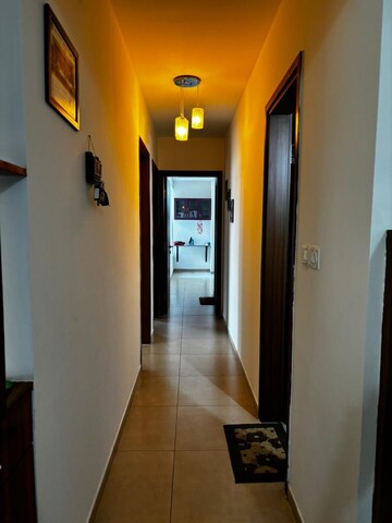 Building Lobby in 3 BHK Apartment at Bhartiya Nikoo Homes Phase 2, Thanisandra Main Road – for Rent