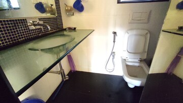 Bathroom in 2 BHK Apartment at Vasant Valley Complex, Malad East – for Rent