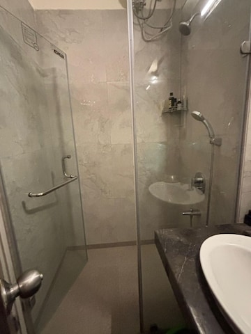 Bathroom in 2 BHK Apartment at LnT Realty Crescent Bay, Parel – for Sale