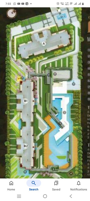 Staircase in 4 BHK Apartment at ABA County 107, Sector 107 – for Rent