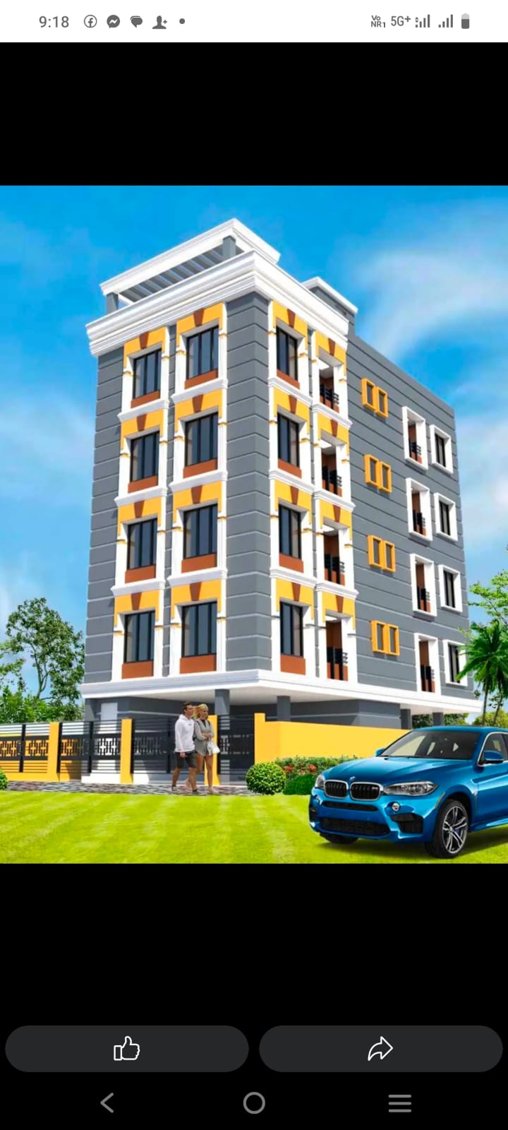 2 BHK Builder Floor For Sale in New Town Action Area II