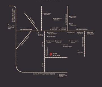 4 BHK Villa – Map Location View at Terra Alegria, Whitefield - for Sale