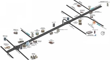 2 BHK Apartment – Map Location View at Salarpuria Sattva Park Cubix, Devanahalli - for Rent