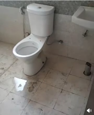 Bathroom in 3 BHK Apartment at Amrapali Golf Homes, Sector 4 Greater Noida – for Sale