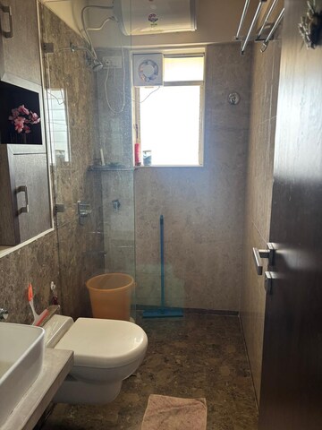 Bathroom in 2 BHK Apartment at Romell Diva, Malad West – for Rent