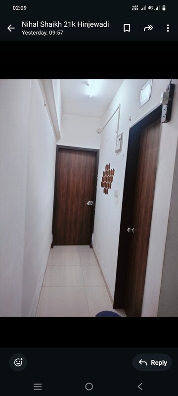 Building Lobby in 1 BHK Apartment at RR Akshay Residency, Wakad – for Rent