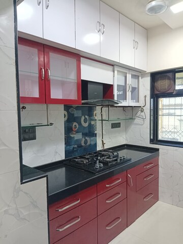 Kitchen in 1 BHK Apartment at Dheeraj Valley, Goregaon East – for Rent