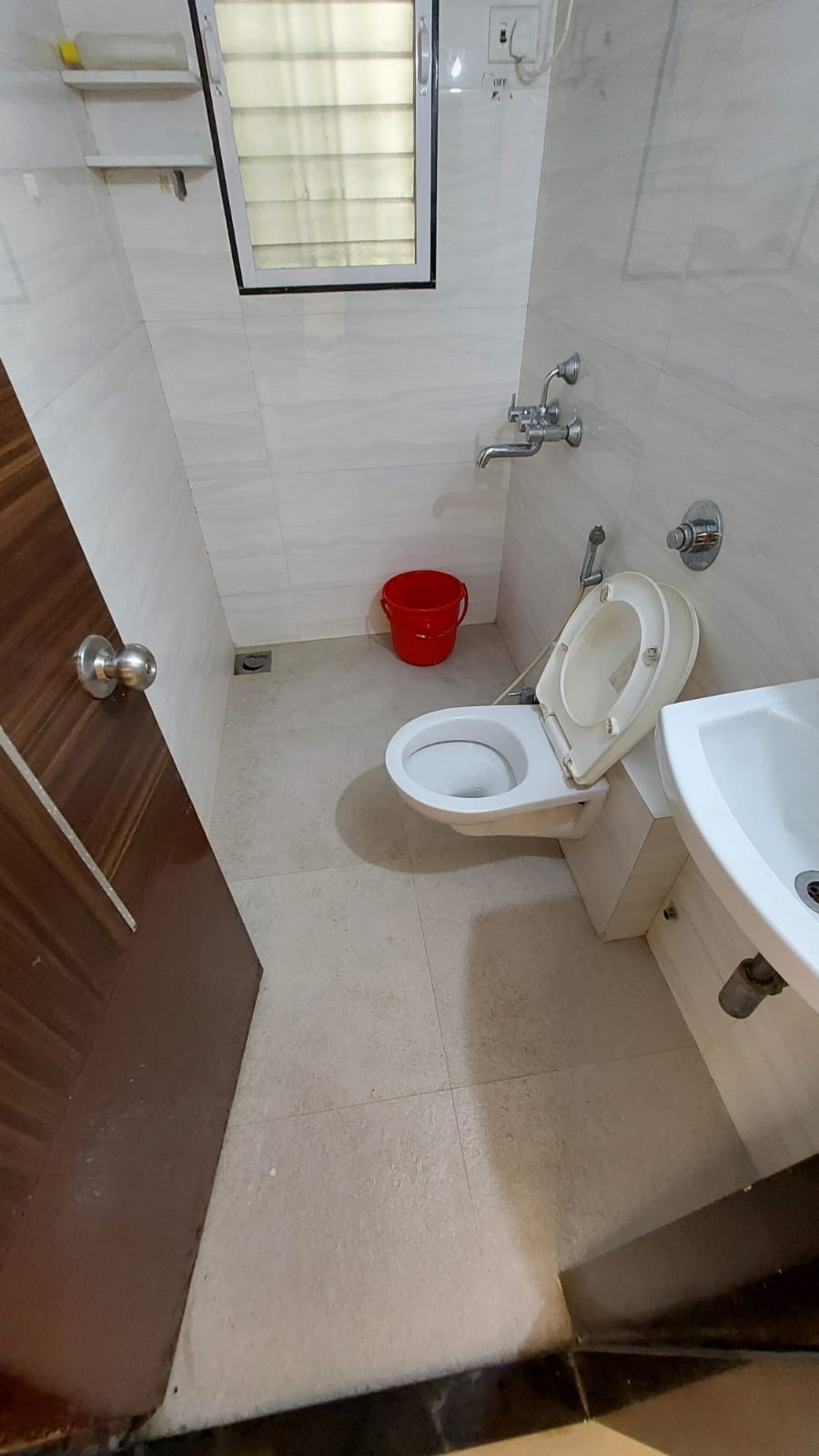 Bathroom in 2 BHK Apartment at Benvic Villa, Malad West – for Rent