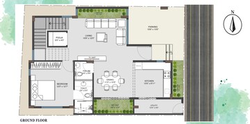 Floor Plan in 4 BHK Villa at Bagaluru  – for Sale