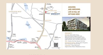 2 BHK Apartment – Map Location View at Nagenahalli - for Sale