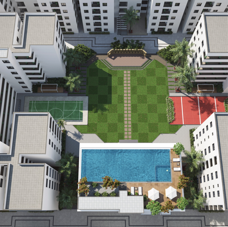 Exterior View, alpine-gmr-springfield 2 Bedroom 1058 Sq.Ft. Apartment In Bolarum Hyderabad 8035439