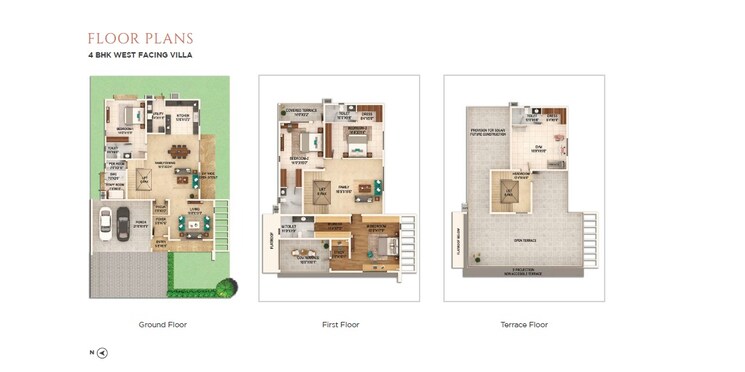 Floor Plan, adarsh-welkin-park 4 Bedroom 4073 Sq.Ft. Apartment In Sarjapur Road Bangalore 8035399
