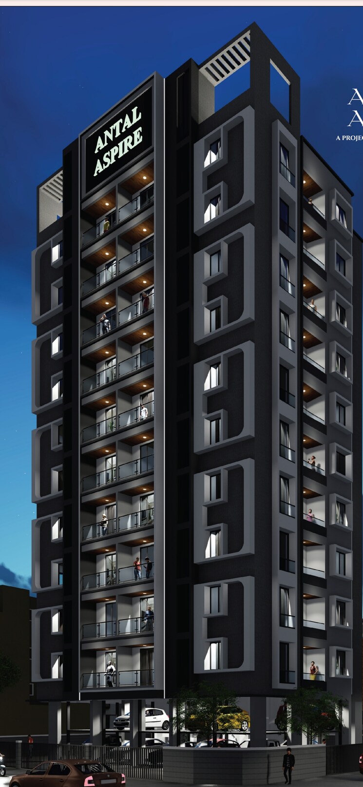 Exterior View, antal-aspire 3 Bedroom 1019 Sq.Ft. Apartment In Hoc Colony Navi Mumbai 8035473