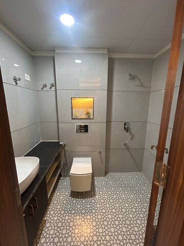 Attached Bathroom in 4 BHK Apartment at Mansarovar Extension – for Sale