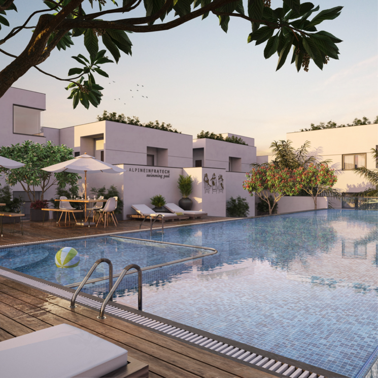 Swimming Pool, alpine-gmr-springfield 2 Bedroom 1090 Sq.Ft. Apartment In Bolarum Hyderabad 8035546