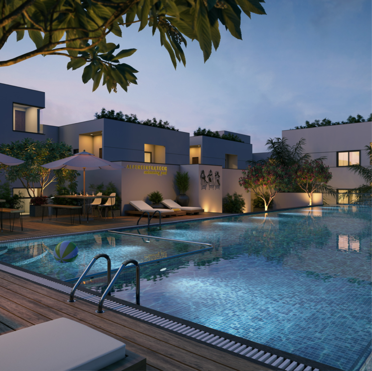 Swimming Pool, alpine-gmr-springfield 2 Bedroom 1090 Sq.Ft. Apartment In Bolarum Hyderabad 8035546