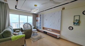 Living Room in 3 BHK Apartment at Soham Crystal Spires, Ghodbunder Road – for Rent