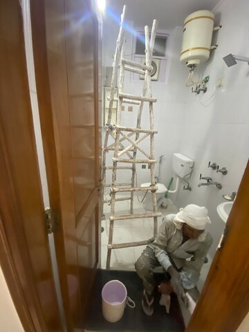 Bathroom in 2 BHK Builder Floor at Malviya Nagar – for Rent