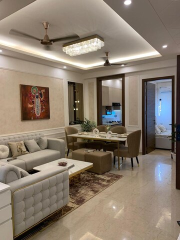 Living Room in 3 BHK Builder Floor at Signature Global City 63A, Sector 63a – for Sale