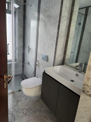 Bathroom in 3 BHK Apartment at Indiabulls Sky Forest, Lower Parel – for Rent