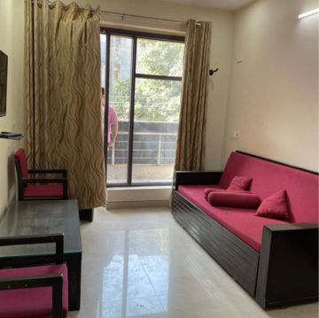 Living Room in 1 BHK Apartment at DLF City Phase III, Dlf Cyber City – for Rent