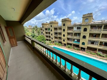 Balcony in 3 BHK Apartment at Siolim – for Rent