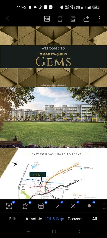 Master Bedroom in 3 BHK Apartment at M3M Soulitude, Sector 89 – for Sale