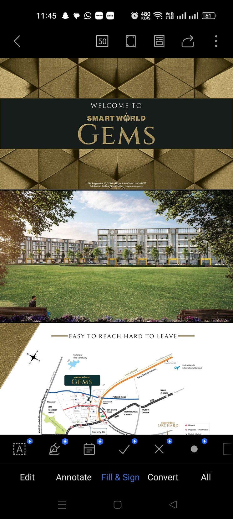 Master Bedroom, m3m-soulitude 3 Bedroom 1620 Sq.Ft. Apartment In Sector 89 Gurgaon 8037047