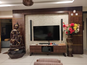 Living Room in 4 BHK Apartment at Thanisandra – for Sale