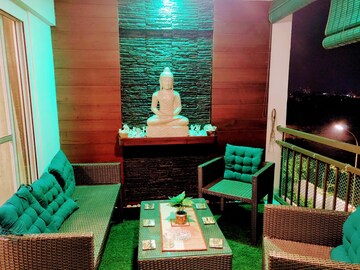 Living Room in 4 BHK Apartment at Thanisandra – for Sale
