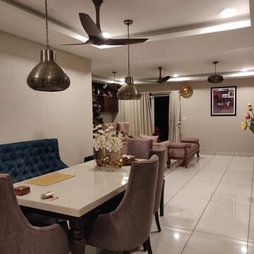 Living Room in 4 BHK Apartment at Thanisandra – for Sale