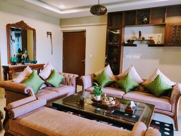 Living Room in 4 BHK Apartment at Thanisandra – for Sale