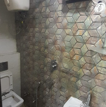 Bathroom in 2 BHK Builder Floor at Kalkaji – for Rent