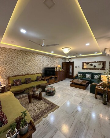 Living Room in 3 BHK Apartment at Parmar Garden, Wanwadi – for Sale