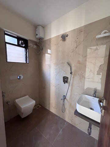 Bathroom in 2 BHK Apartment at Chaitanya Anand Lunkhod CHSL, Andheri West – for Rent