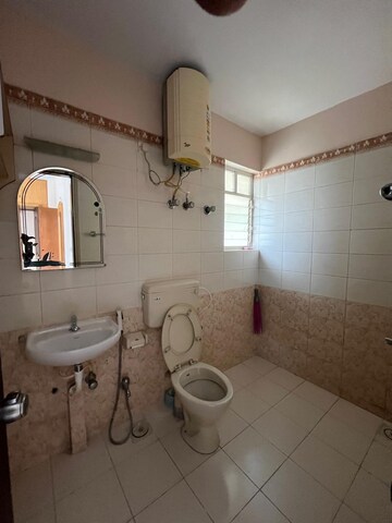Bathroom in 3 BHK Apartment at S Balan Meenakshi Classic, Hsr Layout – for Rent