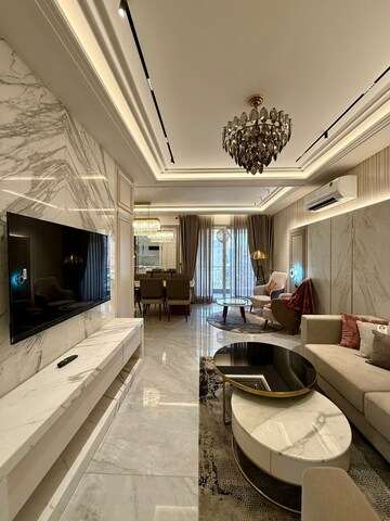 Living Room in 4 BHK Apartment at Peer Mucchalla – for Sale