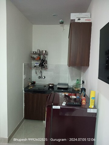 Kitchen in 1 RK Independent House at Unitech Arcadia, South City 2 – for Rent