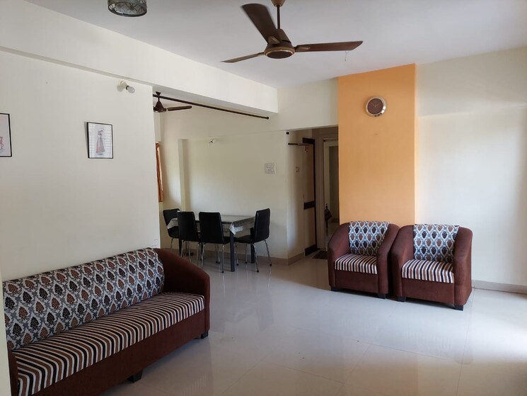 Living Room, global-high-street 1 Bedroom 730 Sq.Ft. Apartment In Kharadi Pune 8037701
