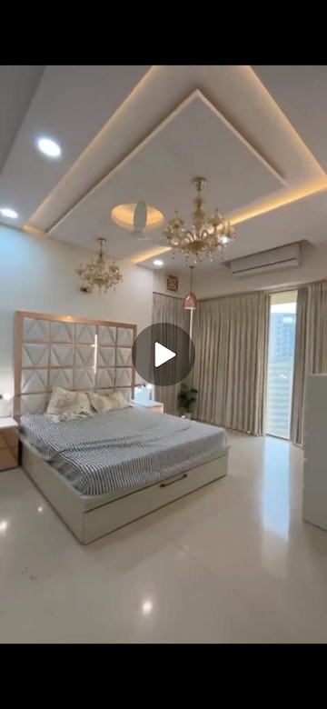 Bedroom in 3 BHK Apartment at Transcon Triumph Tower, Andheri West – for Rent
